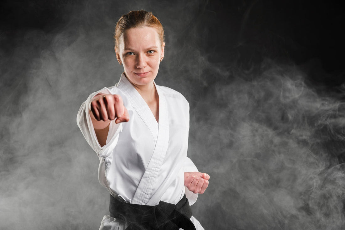 fighting women while practicing