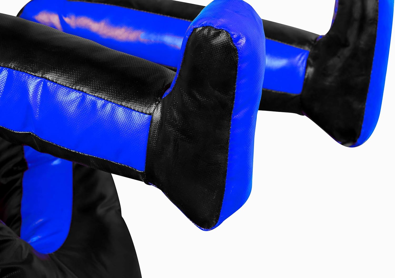 180cm Vinyl Unfilled Sitting Grappling Dummy - Blue & Black for BJJ, MMA, Judo