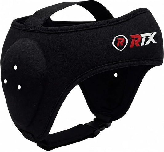RTX Ear Protectors for Wrestling, Neoprene Ear Protection for Martial Arts, Head Protection for BJJ, MMA, Rugby & Jiu Jitsu, Padded Ear Protectors to Prevent Cauliflower Ear, Adjustable Protective Gear