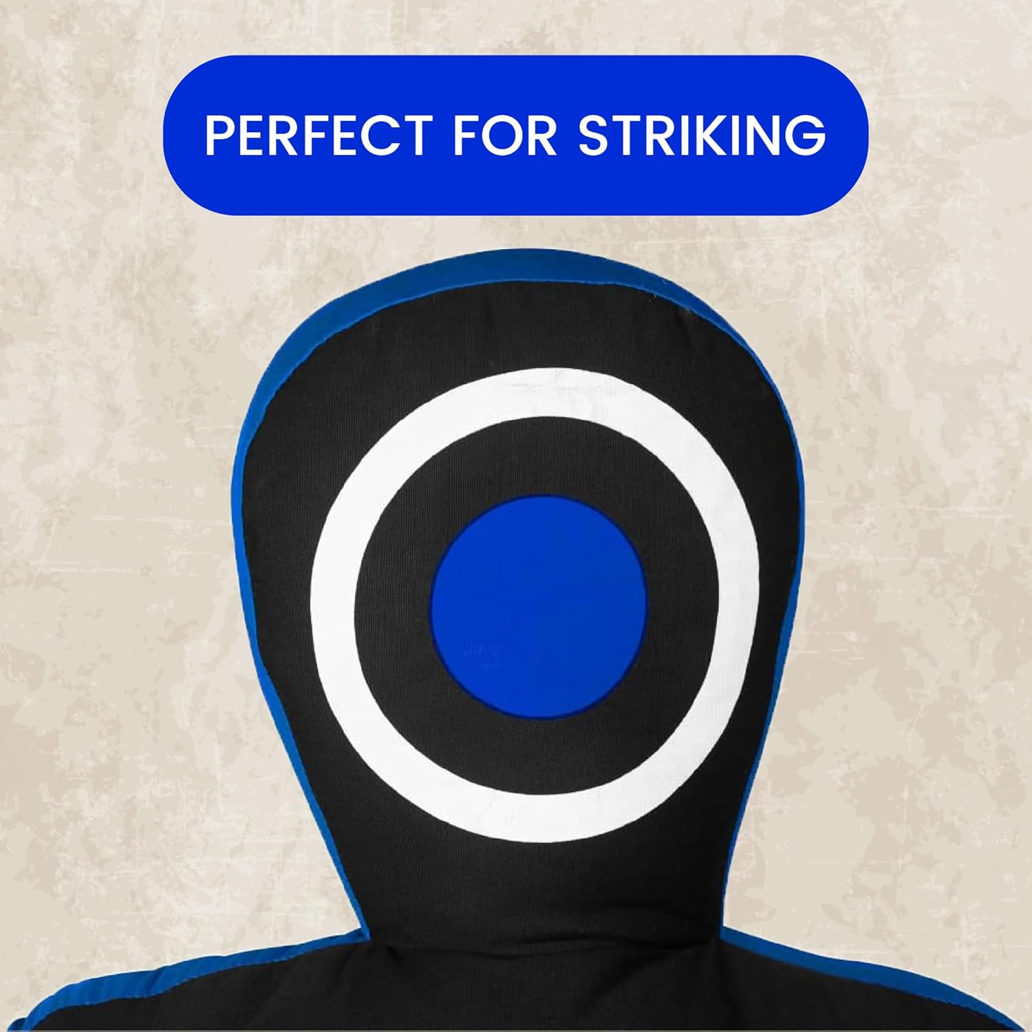 Canvas Unfilled Standing Grappling Dummy - Blue & Black for BJJ, MMA, Judo