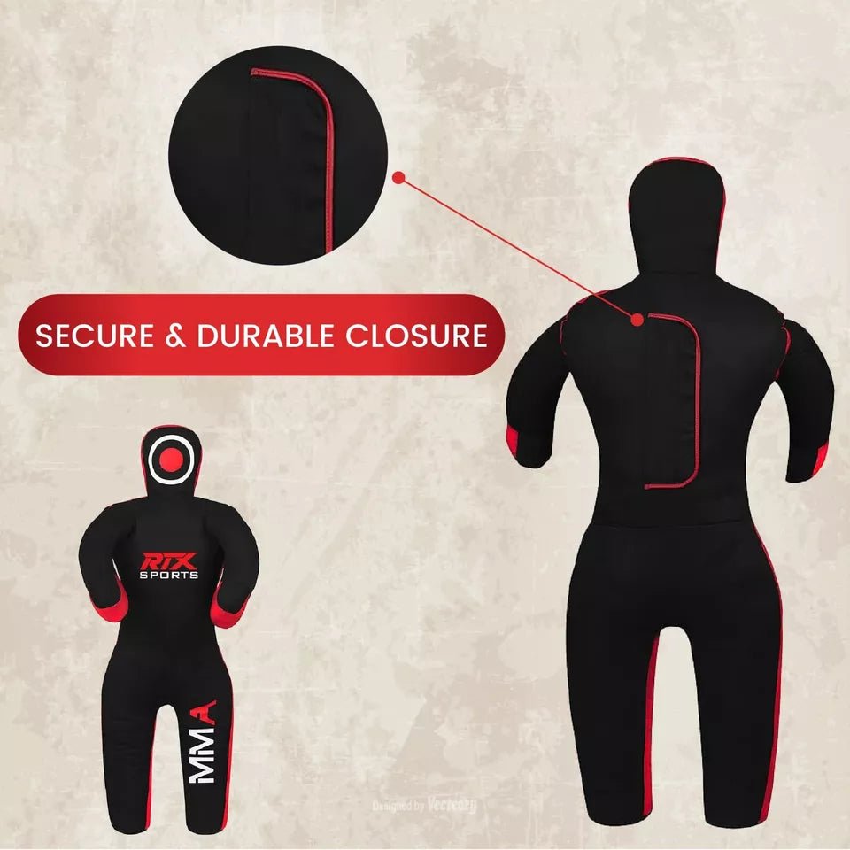 RTX Kids MMA Grappling Dummy Punching Bag Brazilian Jiu Jitsu Unfilled 47"