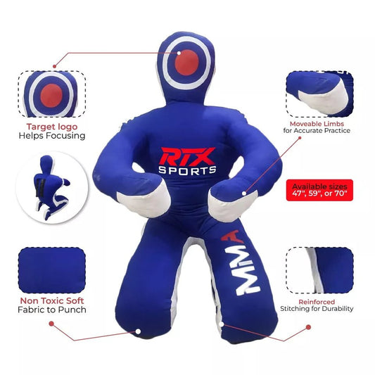 RTX MMA Grappling Dummy Brazilian Jiu Jitsu Submission Dummy Sitting (UNFILLED)