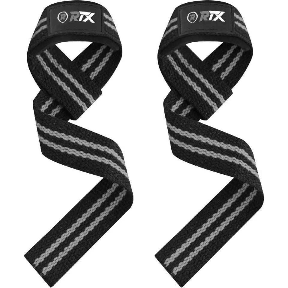 RTX Sports Weightlifting Straps| Wrist Support | Non - Slip Grip | Fitness