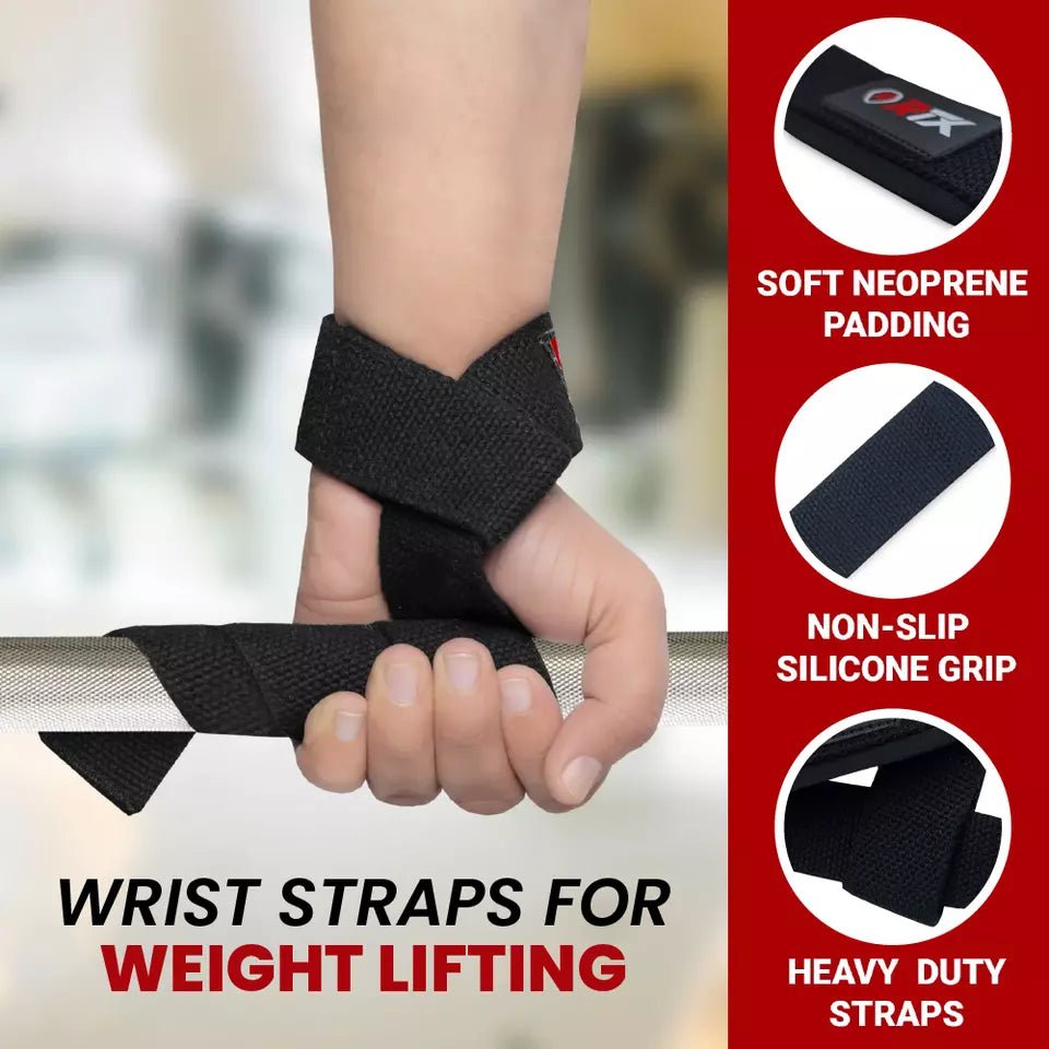 RTX Sports Weightlifting Straps| Wrist Support | Non - Slip Grip | Fitness