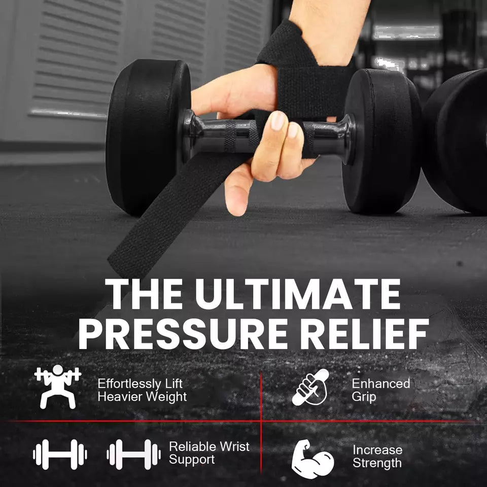 RTX Sports Weightlifting Straps| Wrist Support | Non - Slip Grip | Fitness