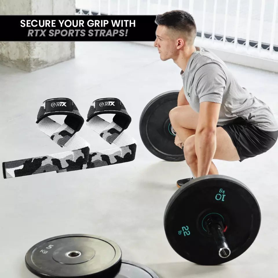 RTX Sports Weightlifting Straps| Wrist Support | Non - Slip Grip | Fitness