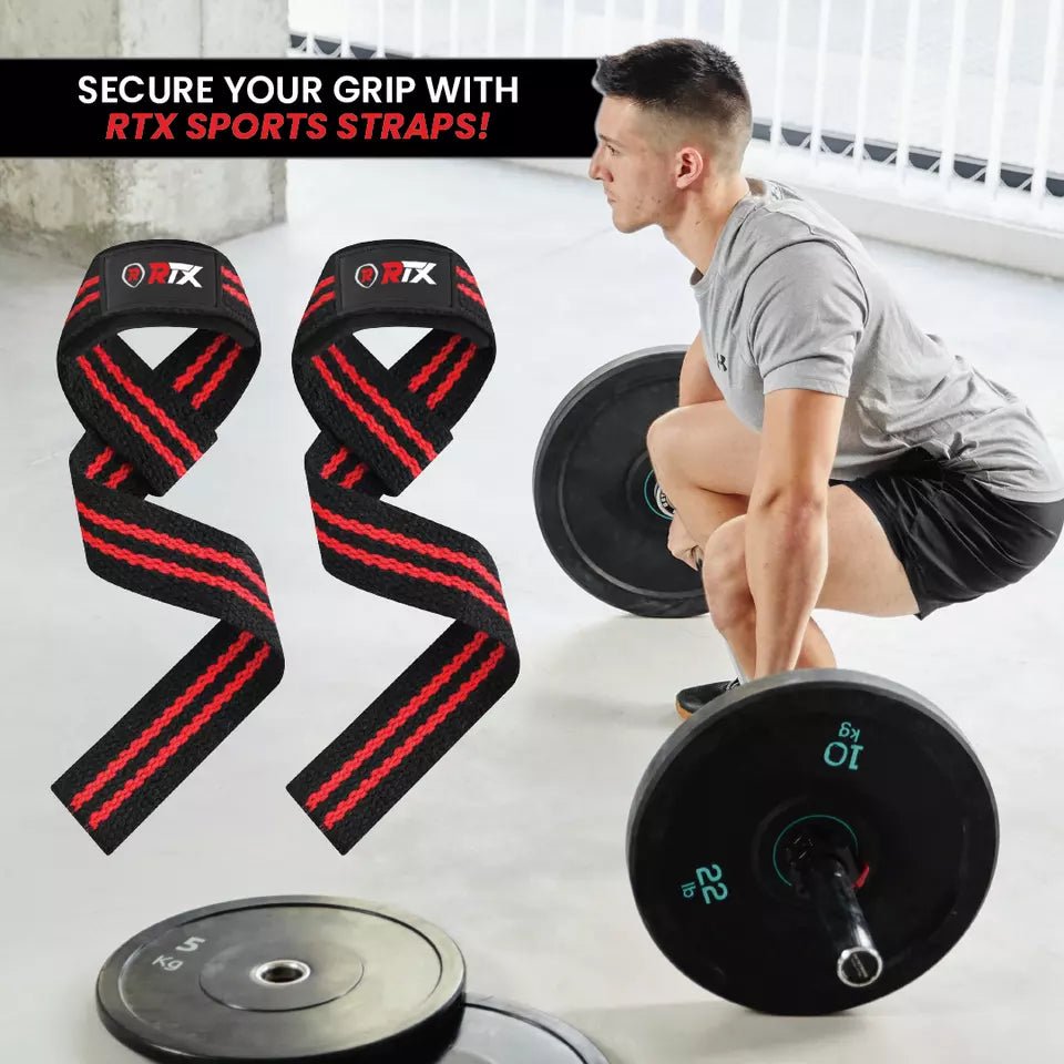 RTX Sports Weightlifting Straps| Wrist Support | Non - Slip Grip | Fitness