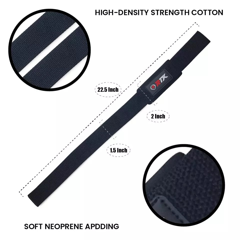 RTX Sports Weightlifting Straps| Wrist Support | Non - Slip Grip | Fitness