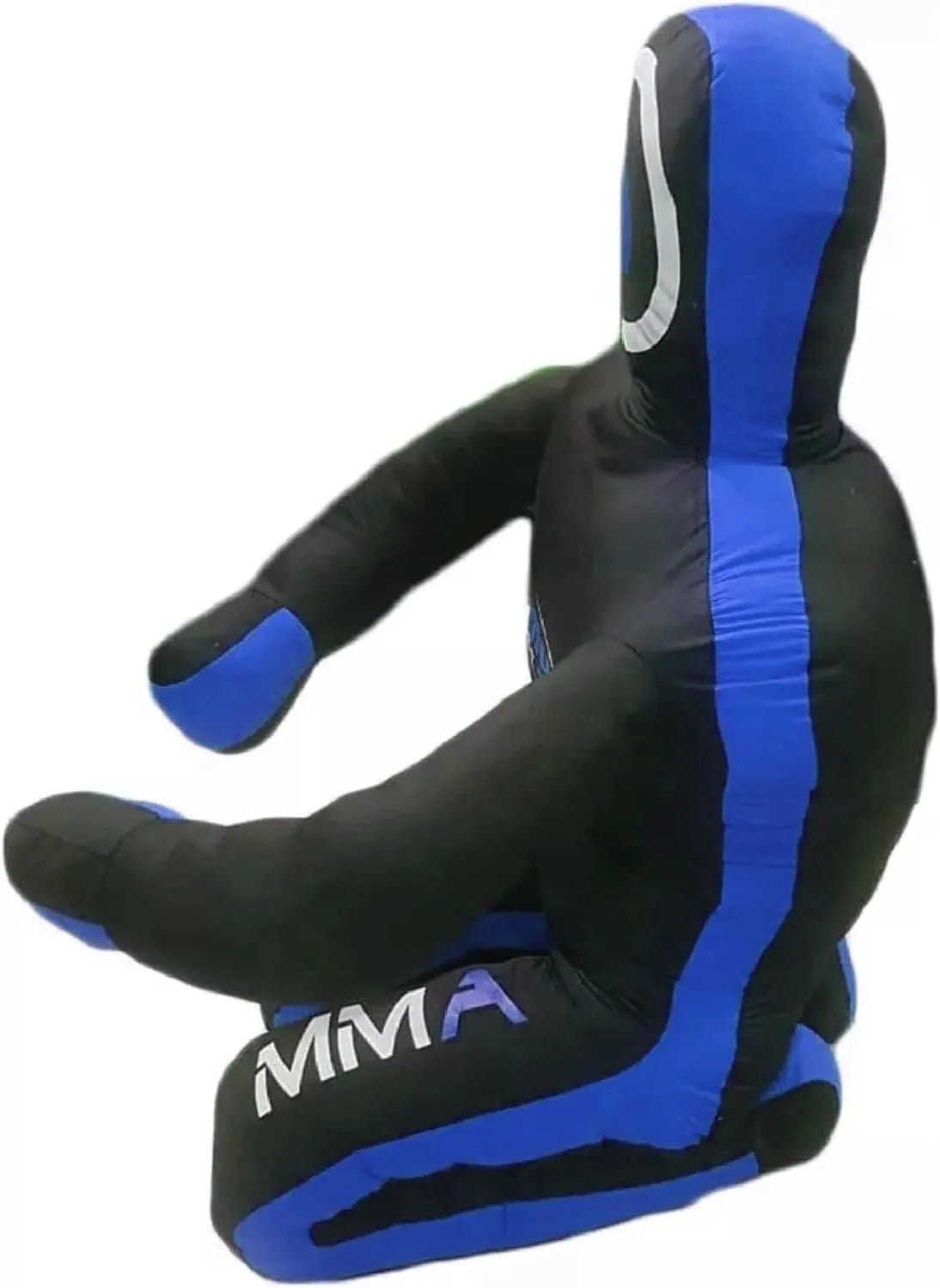 Canvas Unfilled Sitting Grappling Dummy - Blue & White for BJJ, MMA, Judo