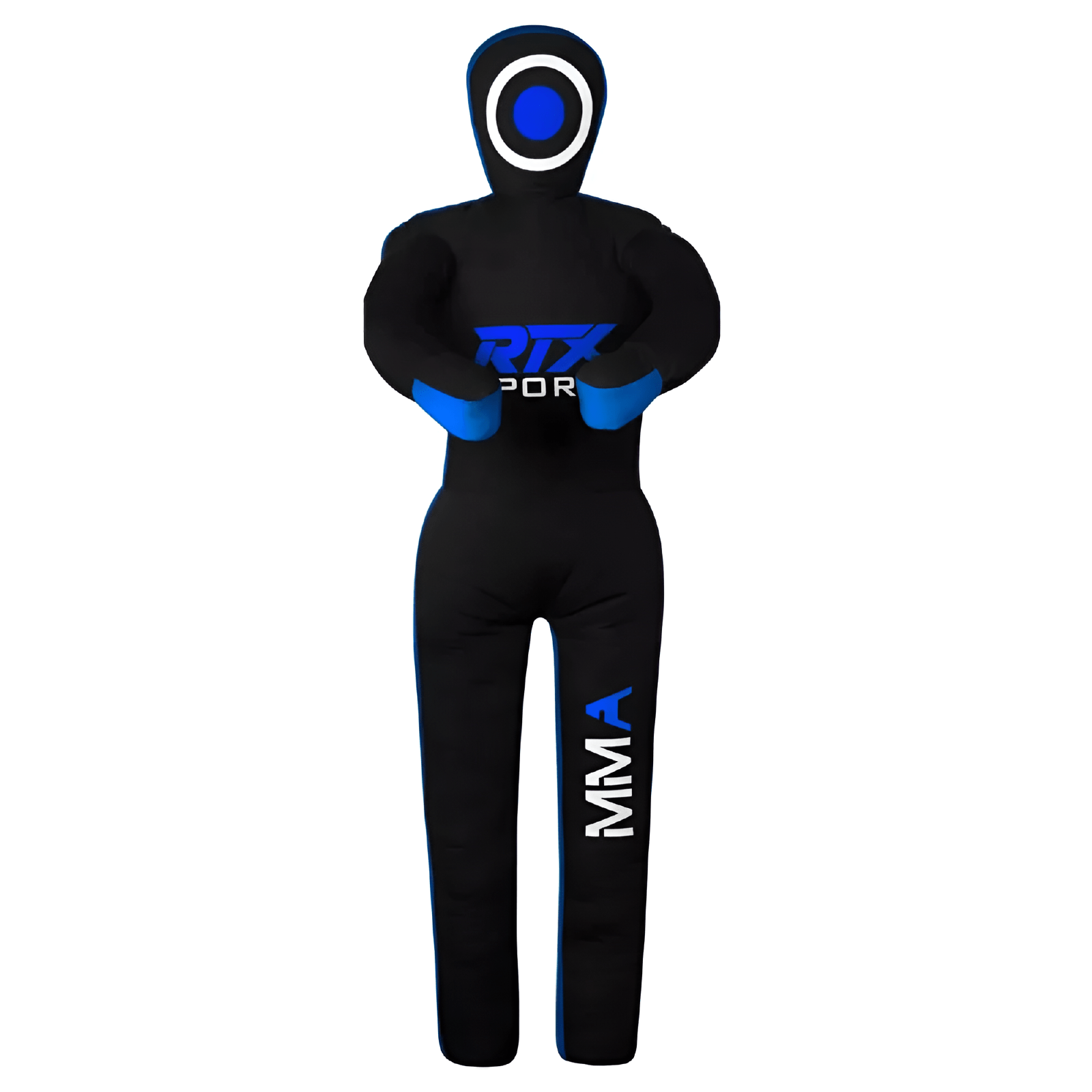Canvas Unfilled Standing Grappling Dummy - Blue & Black for BJJ, MMA, Judo