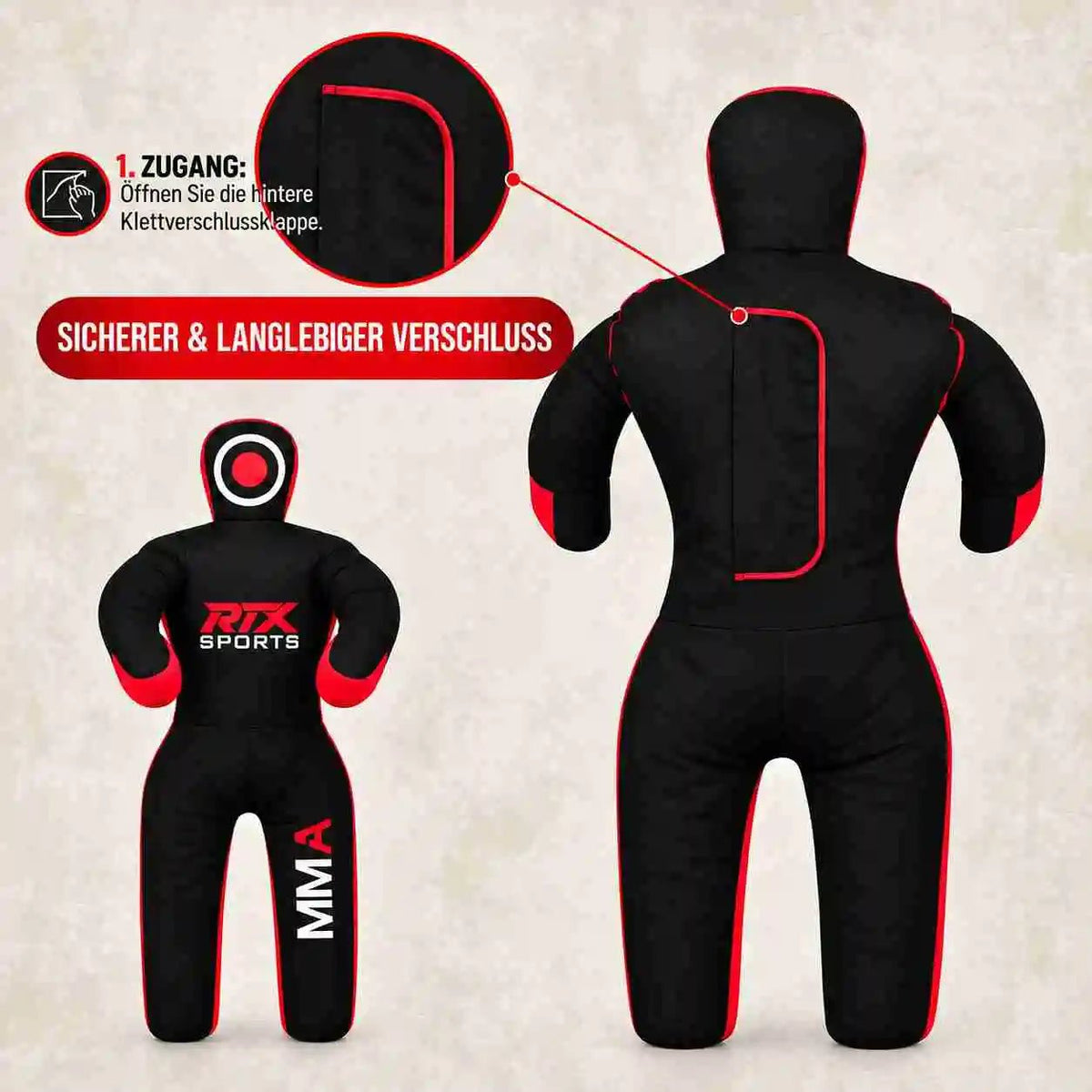 Kids Grappling Dummy Punch Bag for BJJ, Judo & MMA, 47"