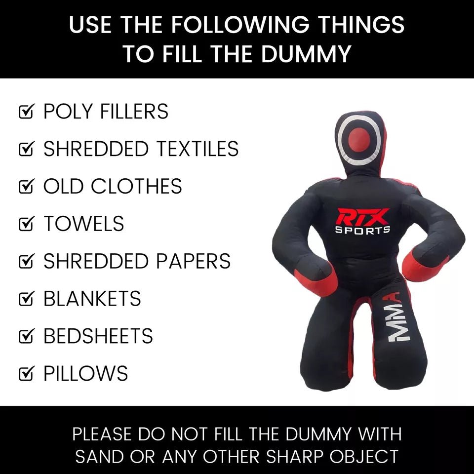 RTX MMA Grappling Dummy Brazilian Jiu Jitsu Submission Dummy Sitting (UNFILLED)