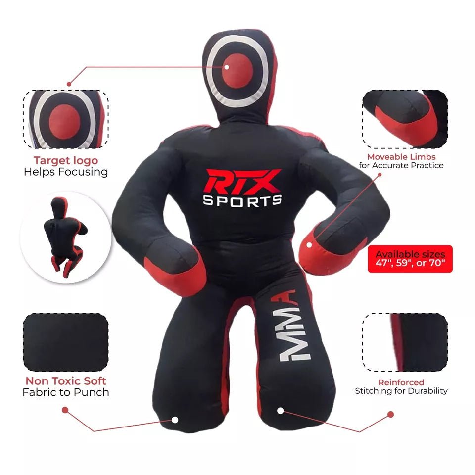 RTX MMA Grappling Dummy Brazilian Jiu Jitsu Submission Dummy Sitting (UNFILLED)